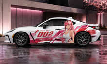 Cargar imagen en el visor de la galería, Anime ITASHA ZERO TWO revestimiento para coche puerta lateral compatible con cualquier coche gráficos de vinilo pegatinas para coche pegatina para coche