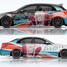 Load image into Gallery viewer, Anime ITASHA ZERO TWO Car Wrap Door Side Fit With Any Cars Vinyl graphics car stickers Car Decal