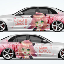 Load image into Gallery viewer, Anime ITASHA Spy X Family Anya Car Wrap Door Side Stickers Decal Fit With Any Cars Vinyl graphics car accessories car stickers Car Decal