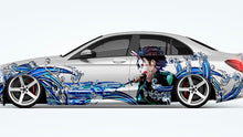 Load image into Gallery viewer, Anime ITASHA Demon Slayer Tanjiro Kamado Nezuko Car Wrap Door Side Stickers Decal Fit With Any Cars Vinyl graphics car accessories car stickers Car Decal