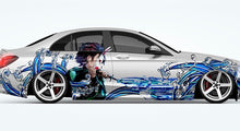 Load image into Gallery viewer, Anime ITASHA Demon Slayer Tanjiro Kamado Nezuko Car Wrap Door Side Stickers Decal Fit With Any Cars Vinyl graphics car accessories car stickers Car Decal
