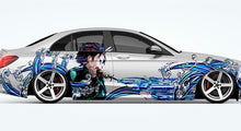 Load image into Gallery viewer, Anime ITASHA Demon Slayer Tanjiro Kamado Nezuko Car Wrap Door Side Stickers Decal Fit With Any Cars Vinyl graphics car accessories car stickers Car Decal