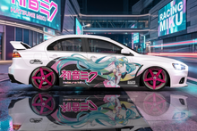 Load image into Gallery viewer, Anime ITASHA Hatsune Miku Car Wrap Door Side Fit With Any Cars Vinyl graphics car stickers Car Decal