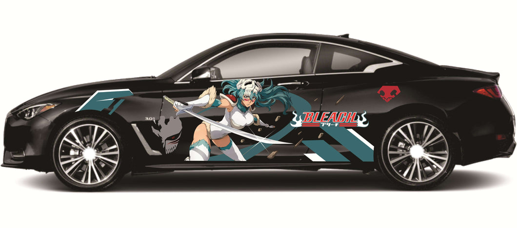 Anime ITASHA Bleach Car Wrap Door Side Stickers Decal Fit With Any Cars Vinyl graphics car accessories car stickers Car Decal