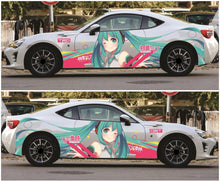 Load image into Gallery viewer, Anime ITASHA Hatsune Miku Car Wrap Door Side Stickers Decal Fit With Any Cars Vinyl graphics car accessories car stickers Car Decal