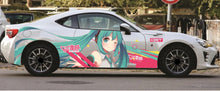 Load image into Gallery viewer, Anime ITASHA Hatsune Miku Car Wrap Door Side Fit Any Cars Vinyl graphics car stickers Car Decal