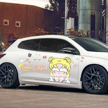 Load image into Gallery viewer, Anime ITASHA Sailor Moon Car Wrap Door Side Stickers Decal Fit With Any Cars Vinyl graphics car accessories car stickers Car Decal
