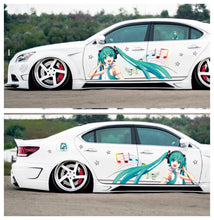 Load image into Gallery viewer, Anime ITASHA Hatsune Miku Car Wrap Door Side Stickers Decal Fit With Any Cars Vinyl graphics car accessories car stickers Car Decal
