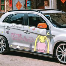 Load image into Gallery viewer, Anime ITASHA Sailor Moon Car Wrap Door Side Stickers Decal Fit With Any Cars Vinyl graphics car accessories car stickers Car Decal