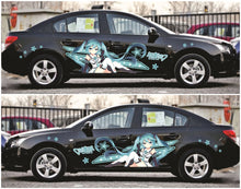 Load image into Gallery viewer, Anime ITASHA Hatsune Miku Car Wrap Door Side Stickers Decal Fit With Any Cars Vinyl graphics car accessories car stickers Car Decal