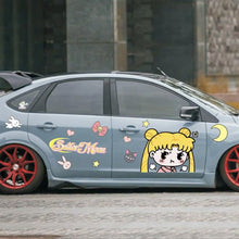 Load image into Gallery viewer, Anime ITASHA Sailor Moon Car Wrap Door Side Stickers Decal Fit With Any Cars Vinyl graphics car accessories car stickers Car Decal