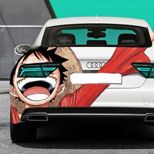 Load image into Gallery viewer, Anime ONE PIECE Luffy Car Tail Wrap Fit With Any Cars Vinyl graphics car stickers Car Decal