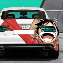 Load image into Gallery viewer, Anime ONE PIECE Luffy Car Tail Wrap Fit With Any Cars Vinyl graphics car stickers Car Decal