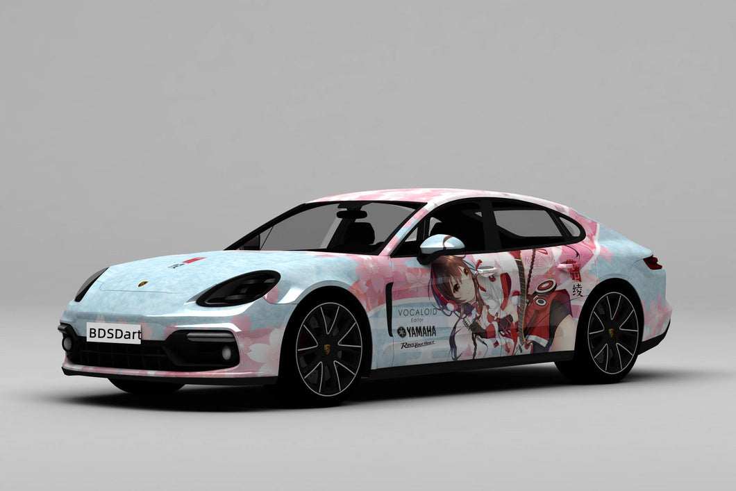 Anime Itasha Yuezheng Ling Vocaloid Full Car Wrap Fit With Any Cars Vinyl graphics car accessories car stickers Car Decal Car Wrap