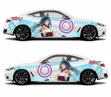 Load image into Gallery viewer, Anime ITASHA Hatsune Miku Car Wrap Door Side Stickers Decal Fit With Any Cars Vinyl graphics car accessories car stickers Car Decal