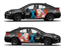 Load image into Gallery viewer, Anime ITASHA ZERO TWO Car Wrap Door Side Fit With Any Cars Vinyl graphics car stickers Car Decal
