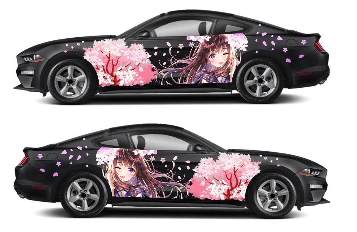 Anime ITASHA EVA Car Wrap Door Side Fit Any Cars Vinyl graphics car st –  BDSDart