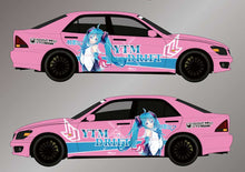 Load image into Gallery viewer, Anime ITASHA Hatsune Miku Car Wrap Door Side Stickers Decal Fit With Any Cars Vinyl graphics car accessories car stickers Car Decal