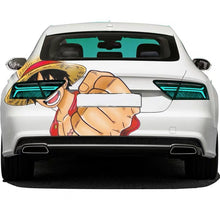 Load image into Gallery viewer, Anime ONE PIECE Luffy Car Tail Wrap Fit With Any Cars Vinyl graphics car stickers Car Decal