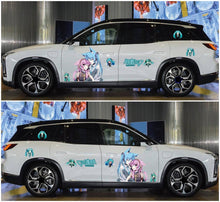 Load image into Gallery viewer, Anime ITASHA Hatsune Miku Car Wrap Door Side Stickers Decal Fit With Any Cars Vinyl graphics car accessories car stickers Car Decal