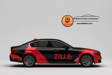 Load image into Gallery viewer, Full Car Wrap Classic-Black red Fit With Any Cars Vinyl graphics car accessories car stickers Car Decal Car Wrap