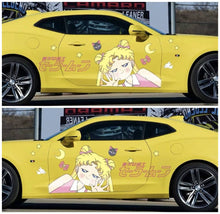 Load image into Gallery viewer, Anime ITASHA Sailor Moon Car Wrap Door Side Stickers Decal Fit With Any Cars Vinyl graphics car accessories car stickers Car Decal