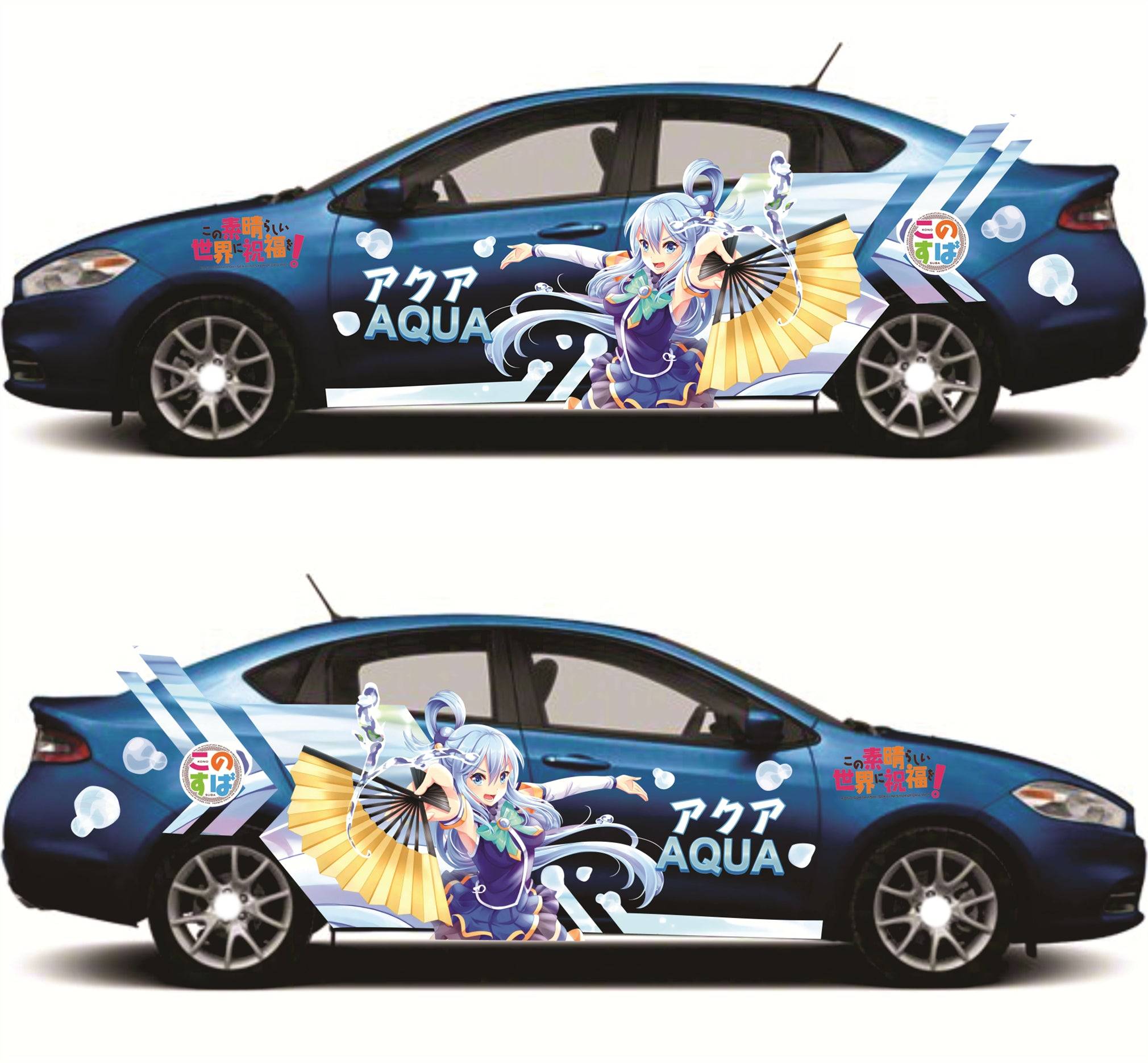 Anime ITASHA AQUA Car Wrap Door Side Stickers Decal Fit With Any Cars –  BDSDart