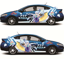 Load image into Gallery viewer, Anime ITASHA AQUA Car Wrap Door Side Stickers Decal Fit With Any Cars Vinyl graphics car accessories car stickers Car Decal
