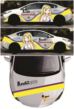 Load image into Gallery viewer, Anime ITASHA And 2 Grils Car Wrap Door Side Stickers Decal Fit With Any Cars Vinyl graphics car accessories car stickers Car Decal