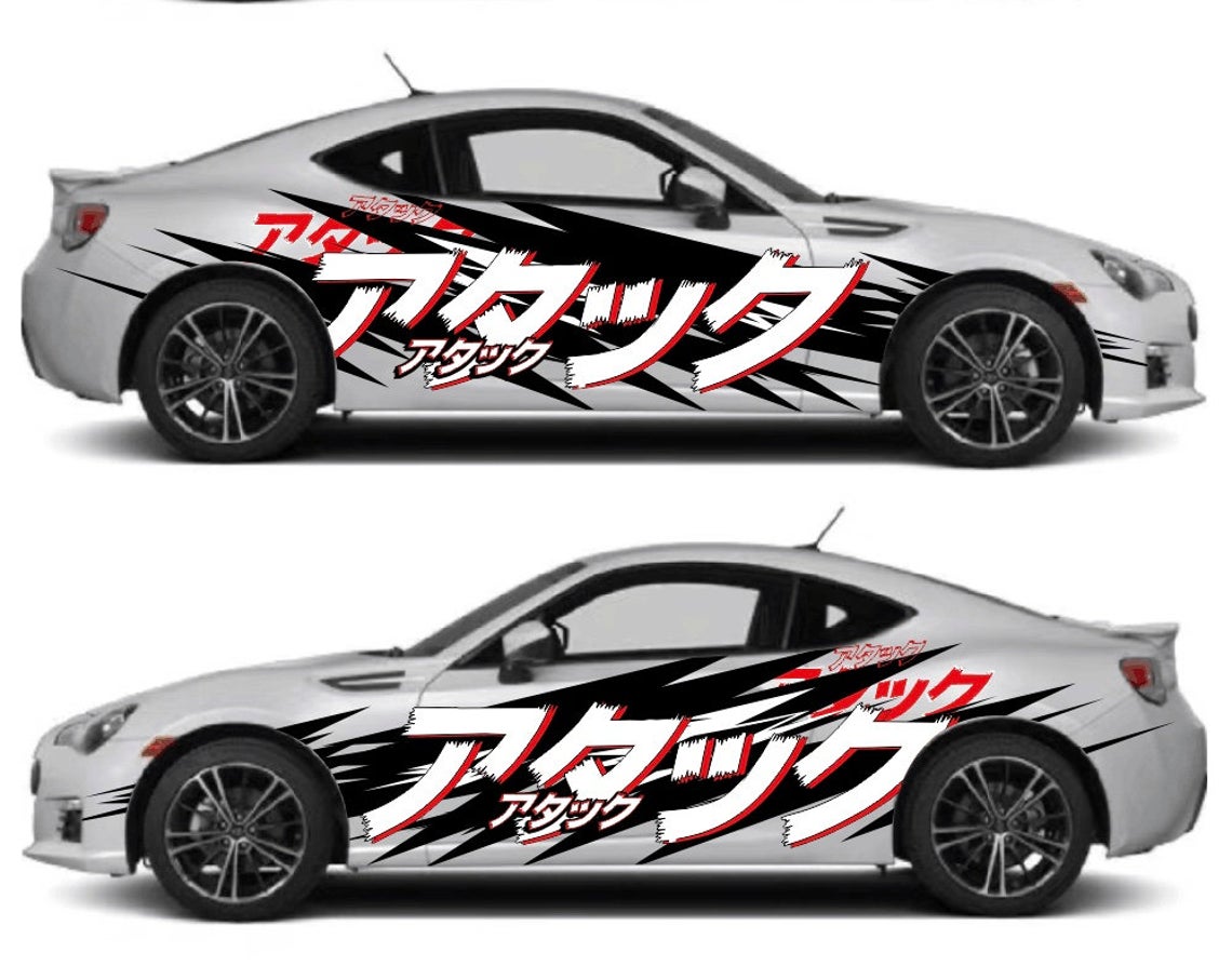 Anime ITASHA ZERO TWO Car Wrap Door Side Fit With Any Cars Vinyl graph –  BDSDart