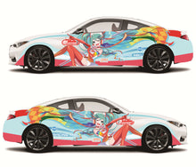 Load image into Gallery viewer, Anime ITASHA Hatsune Miku Car Wrap Door Side Fit With Any Cars Vinyl graphics car stickers Car Decal

