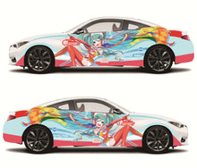 Load image into Gallery viewer, Anime ITASHA Hatsune Miku Car Wrap Door Side Fit With Any Cars Vinyl graphics car stickers Car Decal