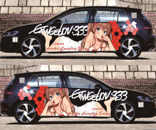 Load image into Gallery viewer, Anime ITASHA EVA Car Wrap Door Side Stickers Decal Fit With Any Cars Vinyl graphics car accessories car stickers Car Decal