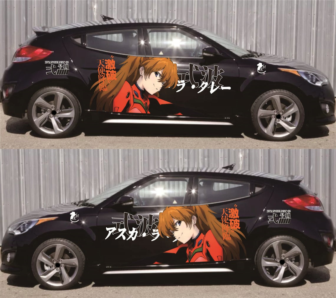 Anime ITASHA EVA Car Wrap Door Side Any Cars Vinyl graphics car st –