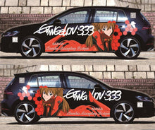Load image into Gallery viewer, Anime ITASHA EVA Car Wrap Door Side Stickers Decal Fit With Any Cars Vinyl graphics car accessories car stickers Car Decal
