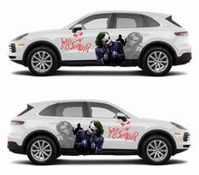 Load image into Gallery viewer, DC Universe Joker Car Wrap Door Side Stickers Decal Fit With Any Cars Vinyl graphics car accessories car stickers Car Decal Anime Itasha DC Comics