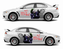Load image into Gallery viewer, DC Universe Joker Car Wrap Door Side Stickers Decal Fit With Any Cars Vinyl graphics car accessories car stickers Car Decal Anime Itasha DC Comics
