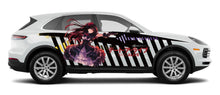 Load image into Gallery viewer, Anime ITASHA Date A live Kurumi Tokisaki Car Wrap Door Side Stickers Decal Fit With Any Cars Vinyl graphics car accessories car stickers Car Decal
