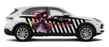 Load image into Gallery viewer, Anime ITASHA Date A live Kurumi Tokisaki Car Wrap Door Side Stickers Decal Fit With Any Cars Vinyl graphics car accessories car stickers Car Decal