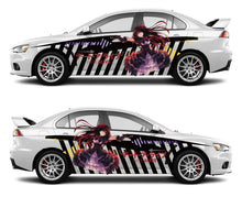 Load image into Gallery viewer, Anime ITASHA Date A live Kurumi Tokisaki Car Wrap Door Side Stickers Decal Fit With Any Cars Vinyl graphics car accessories car stickers Car Decal