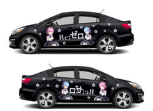 Load image into Gallery viewer, Anime ITASHA Re:Zero Car Wrap Door Side Stickers Decal Fit With Any Cars Vinyl graphics car accessories car stickers Car Decal
