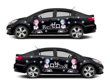 Load image into Gallery viewer, Anime ITASHA Re:Zero Car Wrap Door Side Stickers Decal Fit With Any Cars Vinyl graphics car accessories car stickers Car Decal