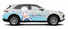 Load image into Gallery viewer, Anime ITASHA Gawr Gura  Car Wrap Door Side Stickers Decal Fit With Any Cars Vinyl graphics car accessories car stickers Car Decal