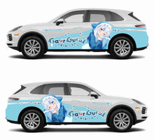 Load image into Gallery viewer, Anime ITASHA Gawr Gura  Car Wrap Door Side Stickers Decal Fit With Any Cars Vinyl graphics car accessories car stickers Car Decal