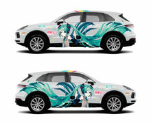 Load image into Gallery viewer, Anime ITASHA Hatsune Miku Car Wrap Door Side Fit With Any Cars Vinyl graphics car stickers Car Decal