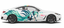 Load image into Gallery viewer, Anime ITASHA Hatsune Miku Car Wrap Door Side Fit With Any Cars Vinyl graphics car stickers Car Decal
