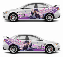 Load image into Gallery viewer, Anime ITASHA Demon Slayer Shinobu Kocho Car Wrap Door Side Stickers Decal Fit With Any Cars Vinyl graphics car accessories car stickers Car Decal
