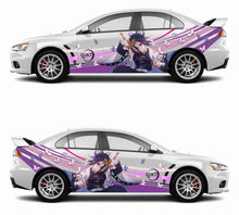 Load image into Gallery viewer, Anime ITASHA Demon Slayer Shinobu Kocho Car Wrap Door Side Stickers Decal Fit With Any Cars Vinyl graphics car accessories car stickers Car Decal