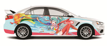 Load image into Gallery viewer, Anime ITASHA Hatsune Miku Car Wrap Door Side Fit With Any Cars Vinyl graphics car stickers Car Decal
