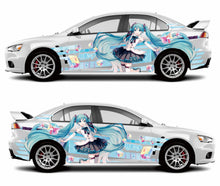 Load image into Gallery viewer, Anime ITASHA Hatsune Miku Car Wrap Door Side Stickers Decal Fit With Any Cars Vinyl graphics car accessories car stickers Car Decal